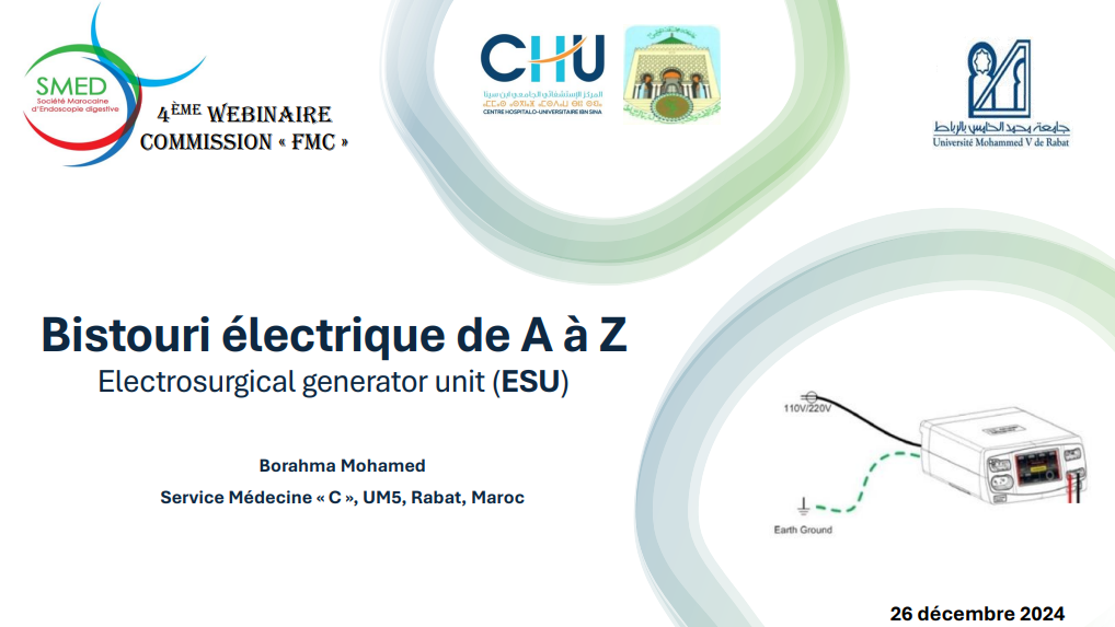 Webinaire de la commission FMC - Bistouri A à Z - Pr BORAHMA - 26 Décembre 2024 